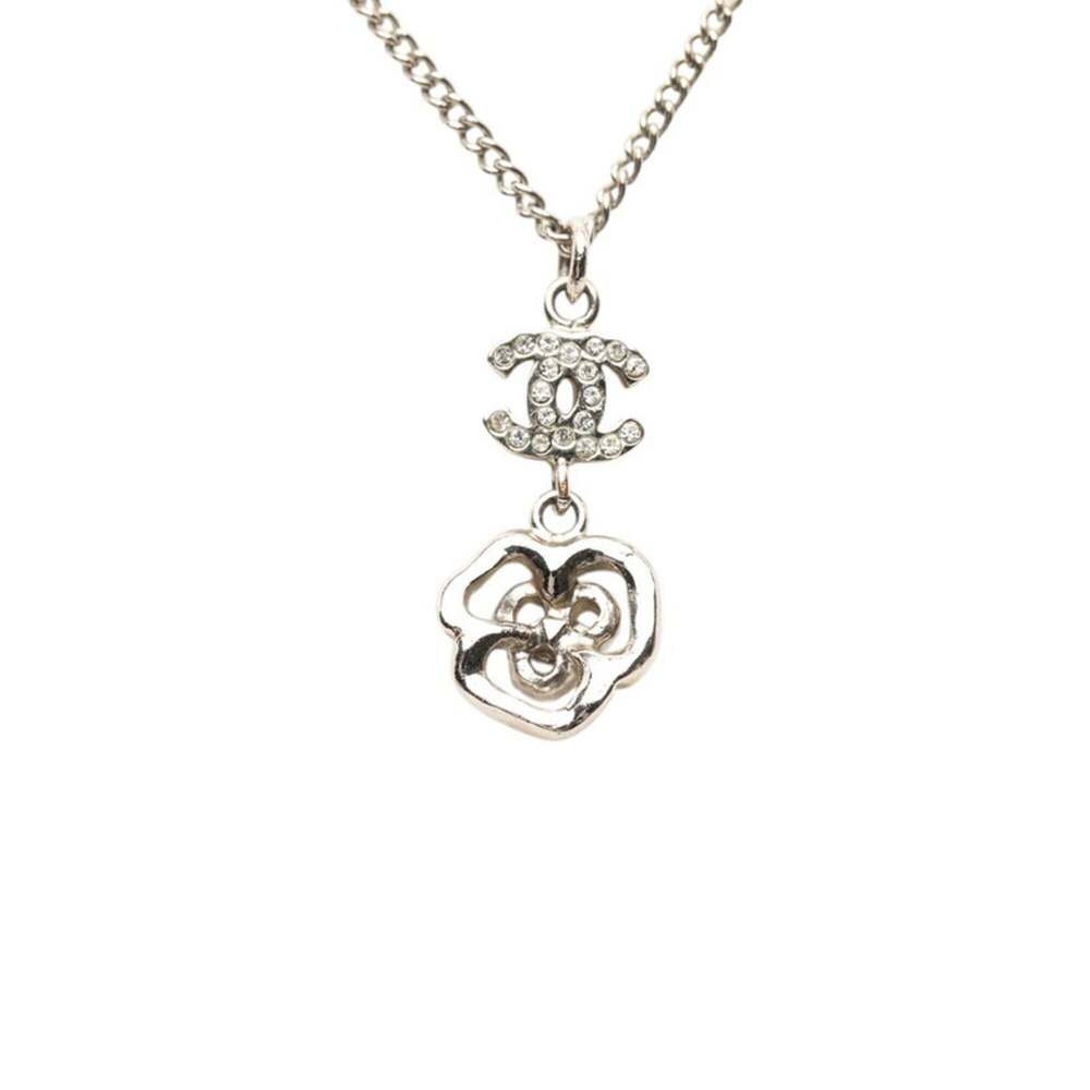 CHANEL Silver Logo Necklace - Picture 2 of 5